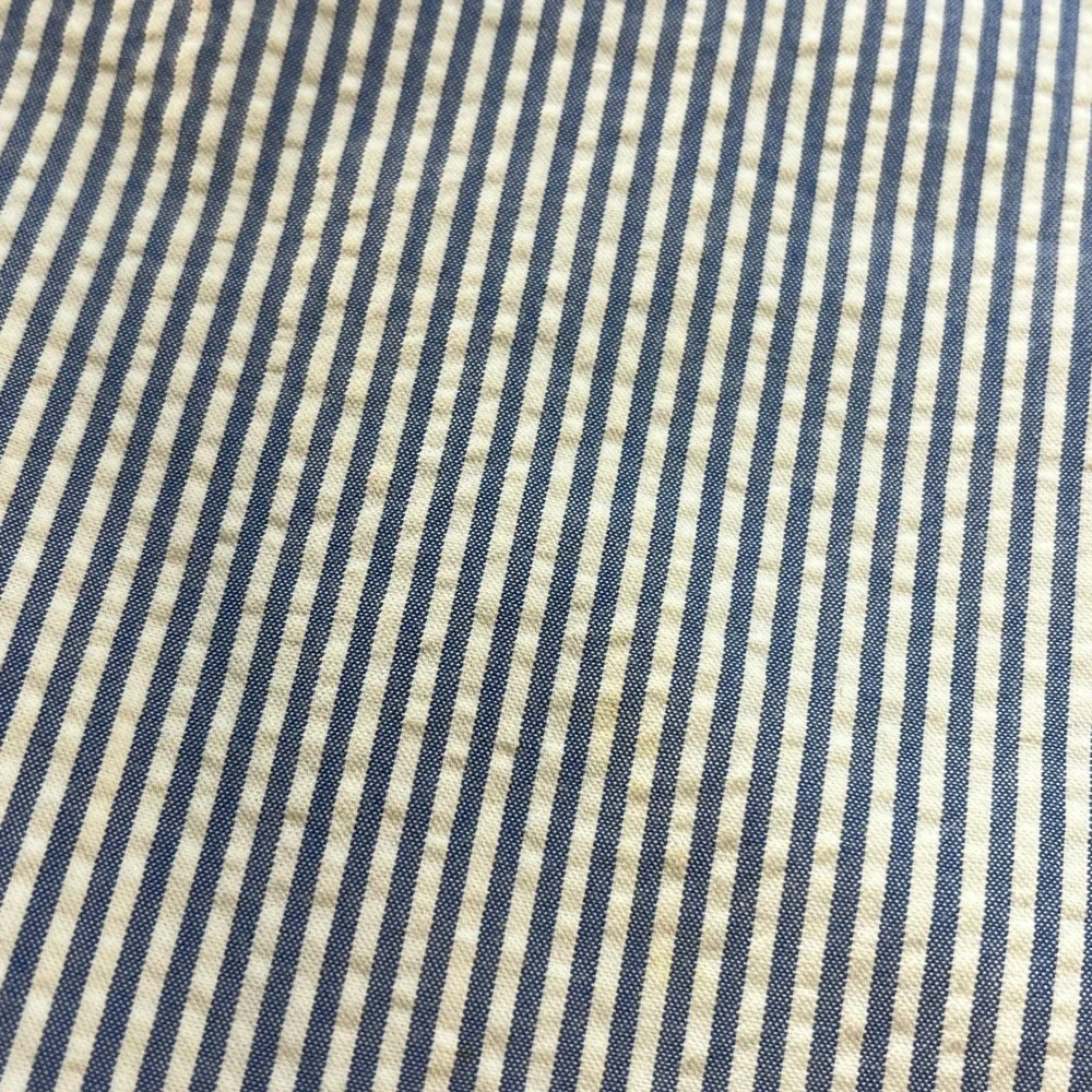 Mens Polo Lauren Blue White Seersucker Striped Cotton Pants 36x30 Preppy Summer
